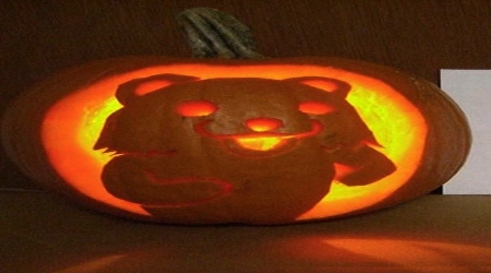 Pedobear Halloween pumpkin