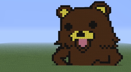 Pedobear mosaic Minecraft