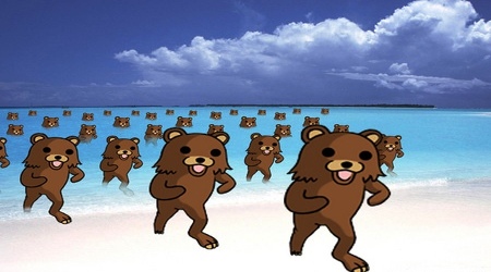 Pedobear beach landing