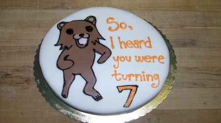 Pedobear cake turning 7yo