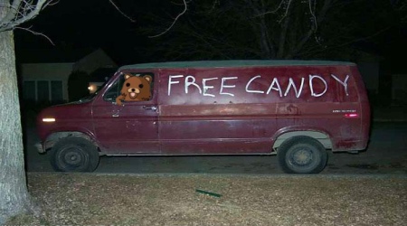 Pedobear free candy eerie van