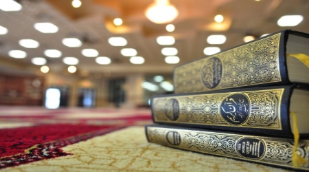 Quran book in mosque