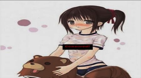 Preteen girl and Pedobear