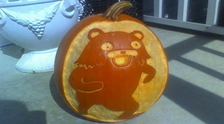 Pedobear Halloween pumpkin