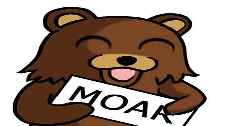 Pedobear Moar sign