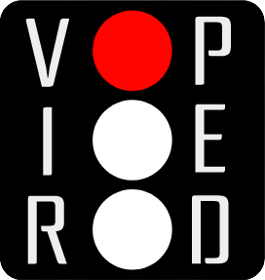 Virtuous Pedophiles logo, a stoplight with the red light turned on and letters to the sides spelling out VIRPED